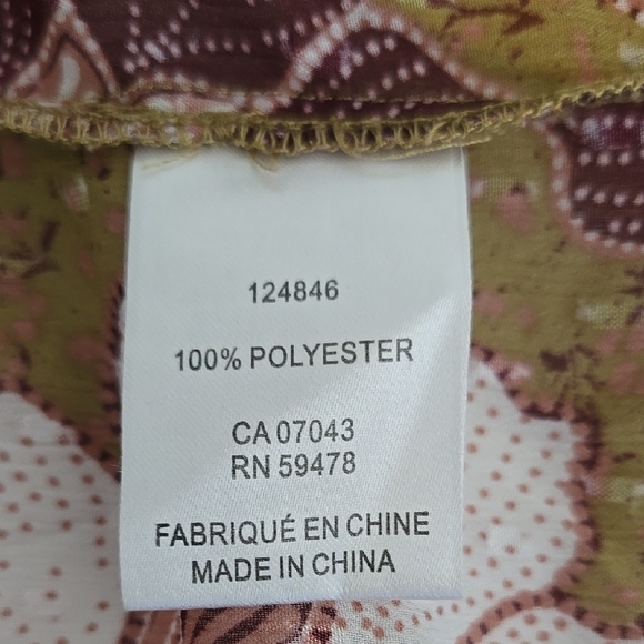 Joie Floral Keyhole Tie Neck Top Size L - Picture 12 of 13